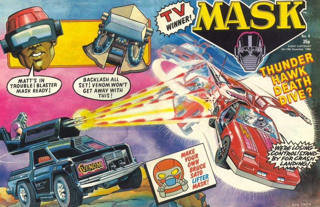 M.A.S.K. #4 cover by Ron Smith, with thanks to Darren Gregson