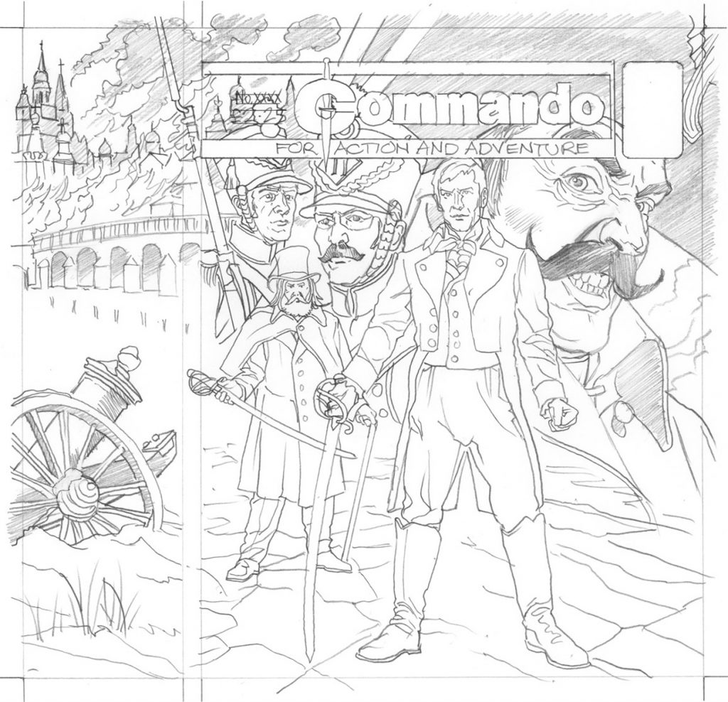 Commando 5193 - Cold Steel - Cover Pencils by Graeme Neil Reid