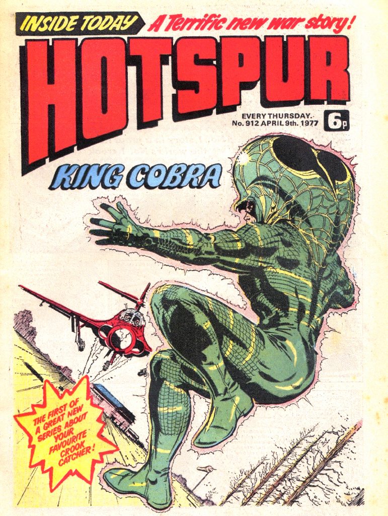 Hotspur 912 - King Cobra cover by Ron Smith