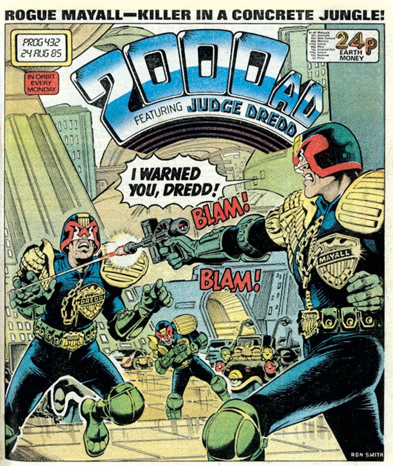 2000AD Prog 432 - Cover by Ron Smith