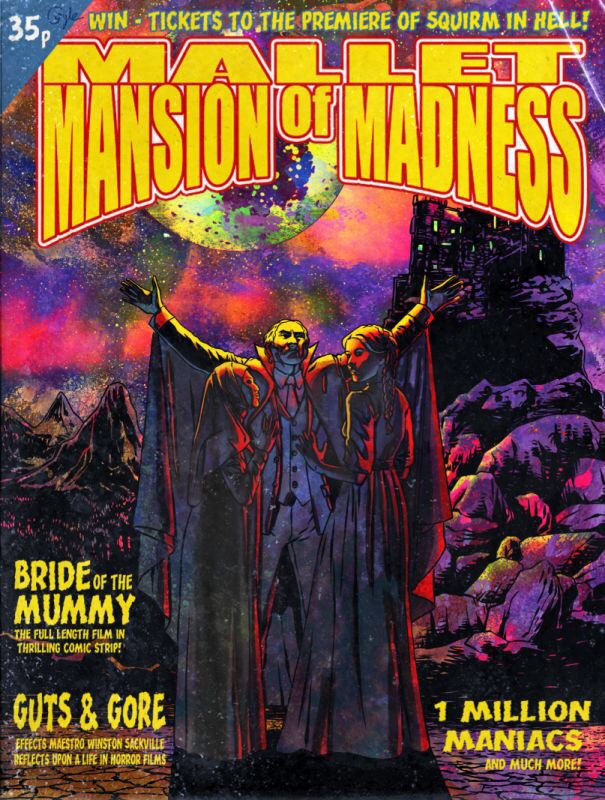 The cover of the first issue of the short-lived 1970s Mansion of Madness anthology