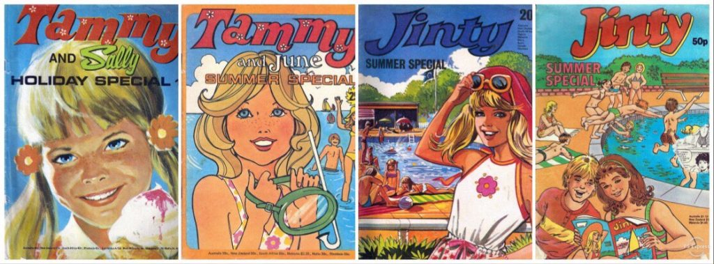 Some classic covers for some girls comics Holiday Specials from just some of the titles now owned by Rebellion © Rebellion Publishing Ltd