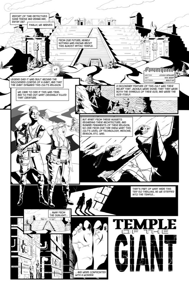Temple of the Giant by writer Joshua Spiller and artist Mike Bunt. Letters by Bolt-01