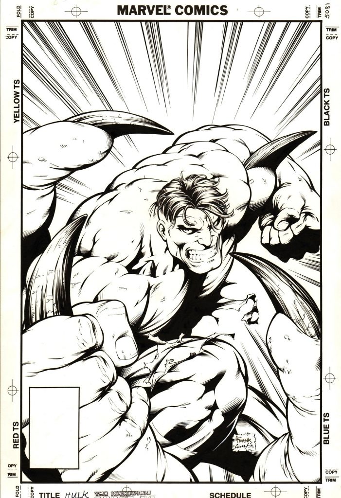 The cover of The Incredible Hulk #416, pencilled by Gary Frank, inked by Cam Smith © Marvel