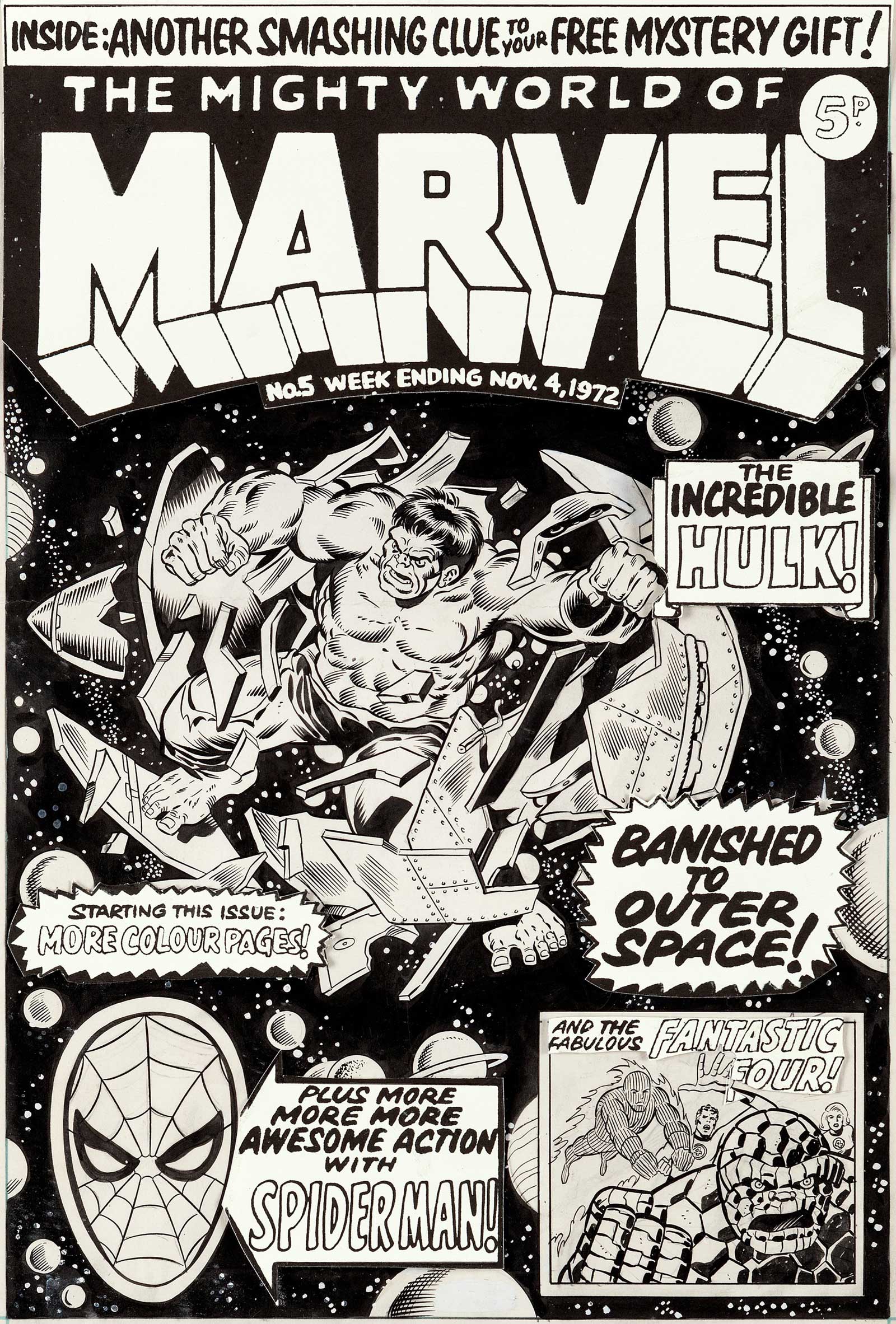 Jim Starlin and Joe Sinnott Mighty World of Marvel #5