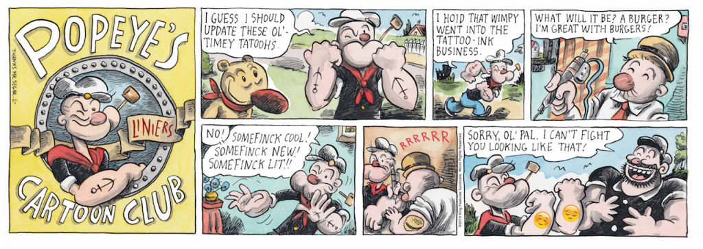 Popeye's Cartoon Club by Liniers - published 20th January 2019