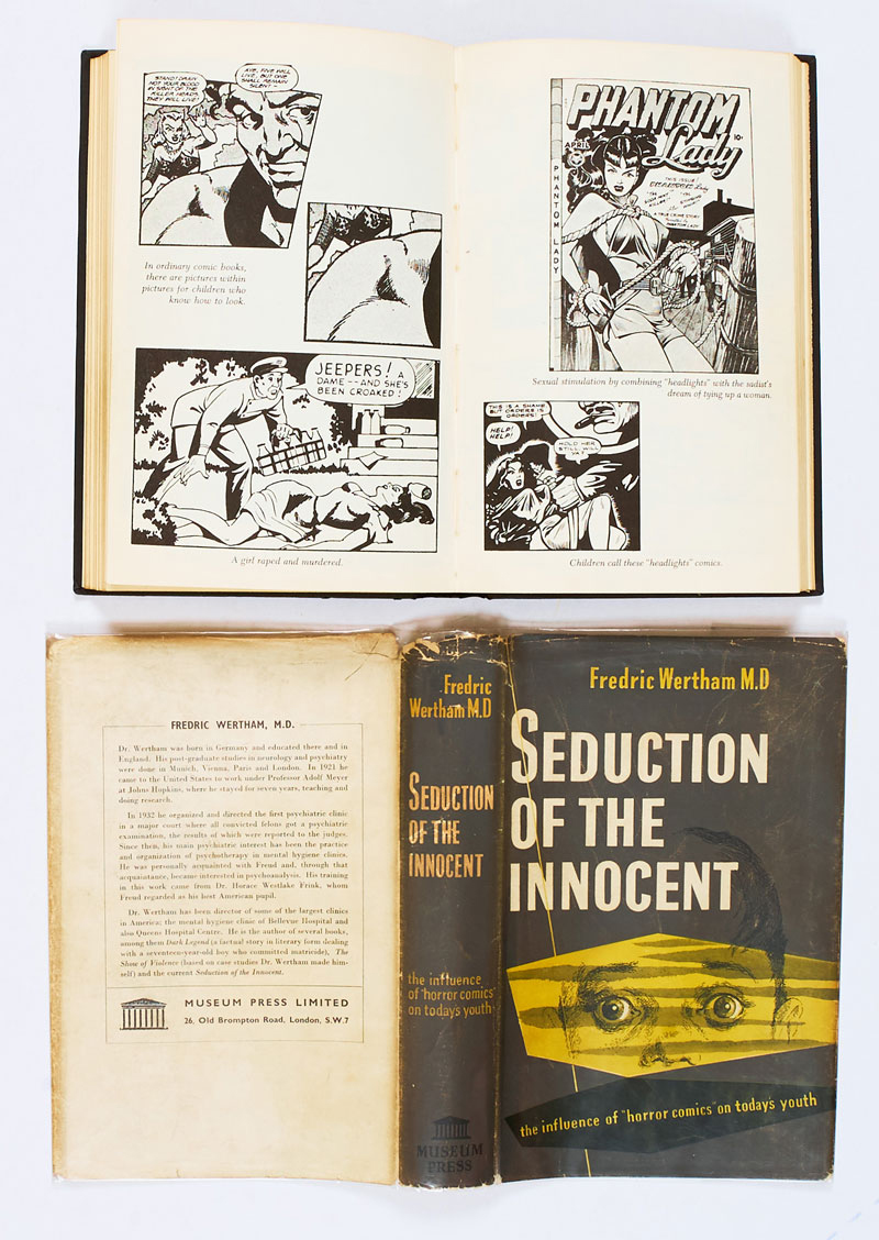 Seduction of the Innocent by Fredric Wertham M.D, published by Museum Press in 1956, describing the claimed influence of 