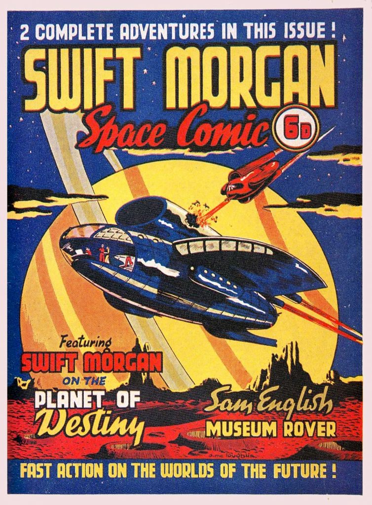 The cover of the Swift Morgan Space Comic published in March 1953