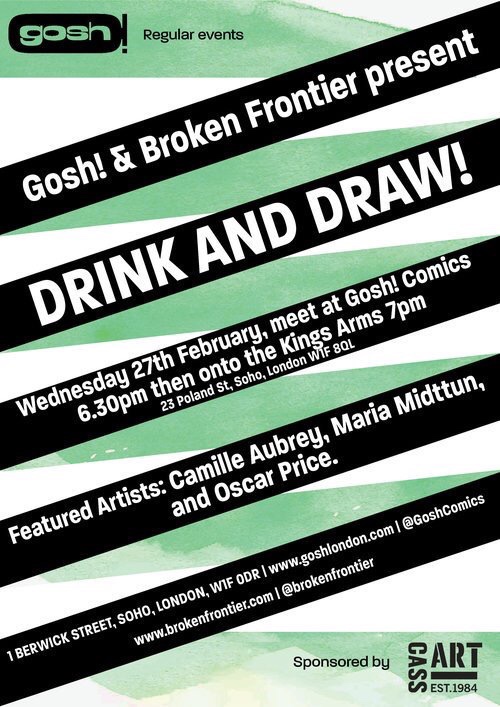 Gosh! Comics and Broken Frontier Drink and Draw