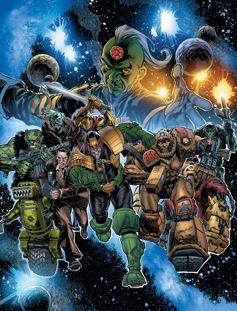 2000AD Christmas Cover by Staz Johnson