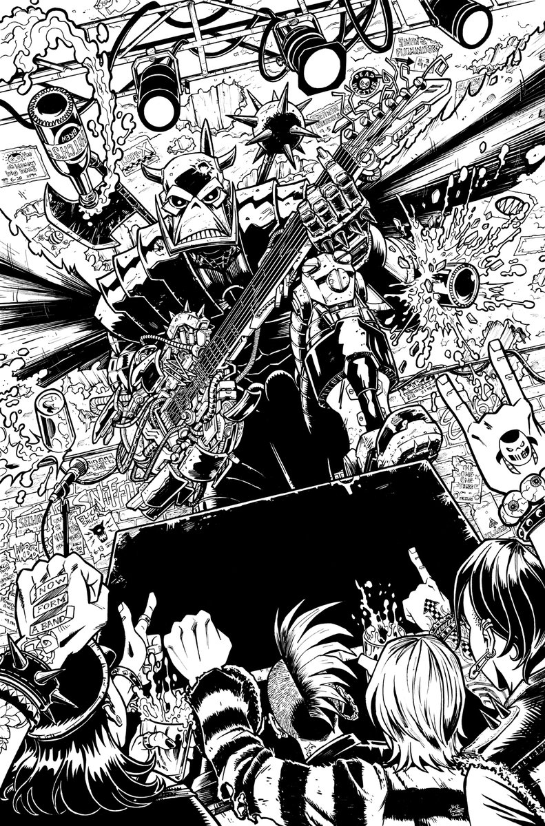Deaths Head 2019 #1 Cover Inks by Nick Roche