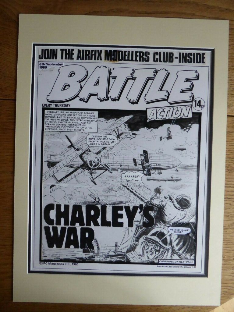 A genuine Battle Picture Weekly cover by Joe Colquhoun 