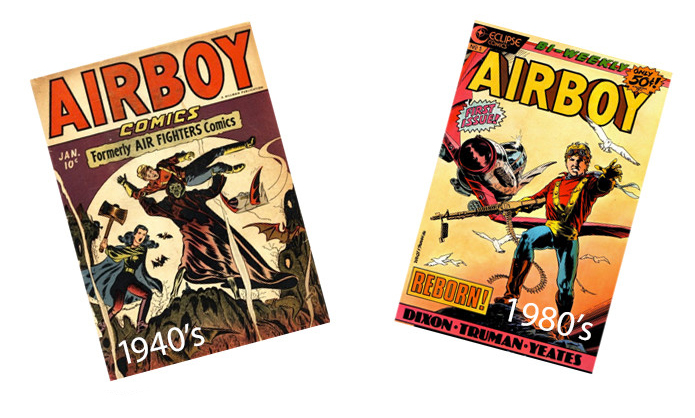 Golden Age Airboy Covers
