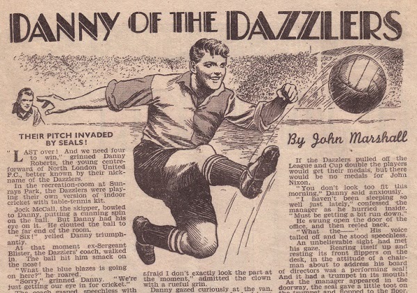 "Danny of the Dazzlers" from The Champion Issue 1471, cover dated 8th April 1950. With thanks to Jeremy Briggs