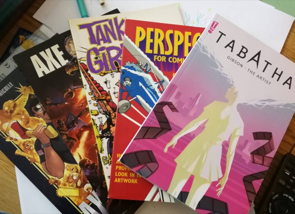 Comics donated by show co-host Dan Butcher for the Awesome Comics Podcast charity project organised by Richard Sheaf for Free Comic Book Day 2019