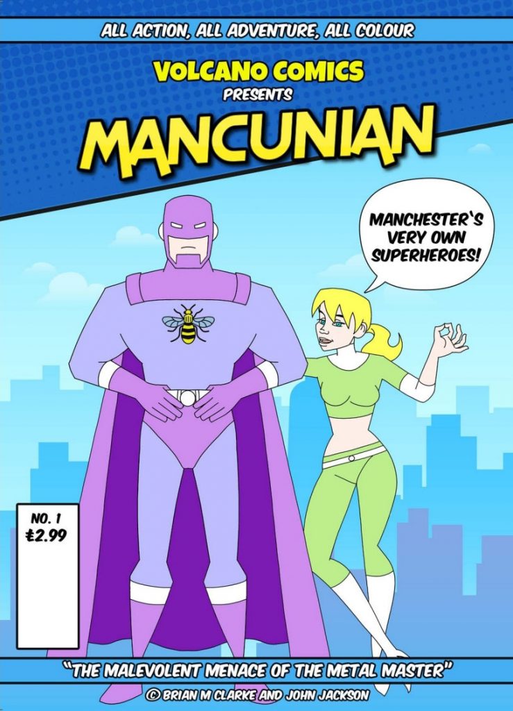 Mancunian #1 - Pilot Issue - Cover (Volcano Comics)