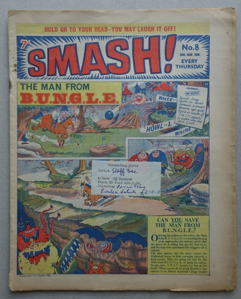 Smash comic #8 - 26 Mar 1966 ODHAMS PRESS REFERENCE COPY
