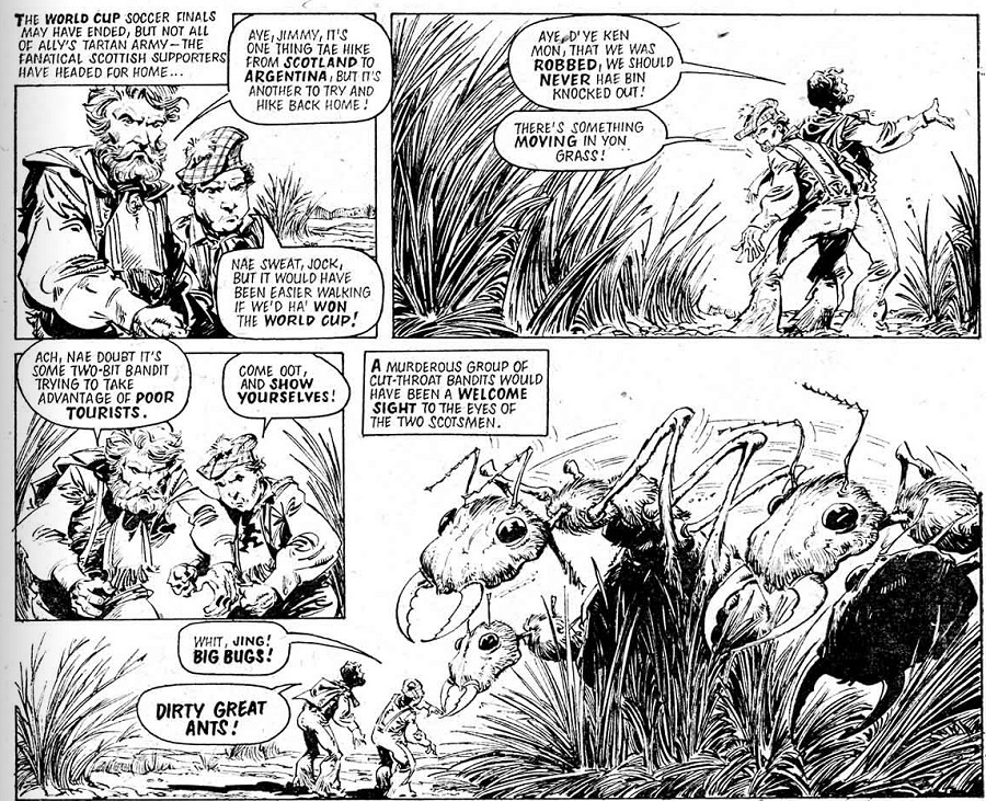 A page from "Ant Wars", published in 2000AD Prog 80 © Rebellion Publishing Ltd