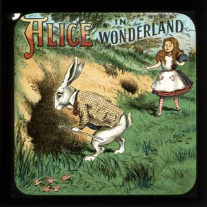 Alice in Wonderland Magic Lantern Slide - Undated