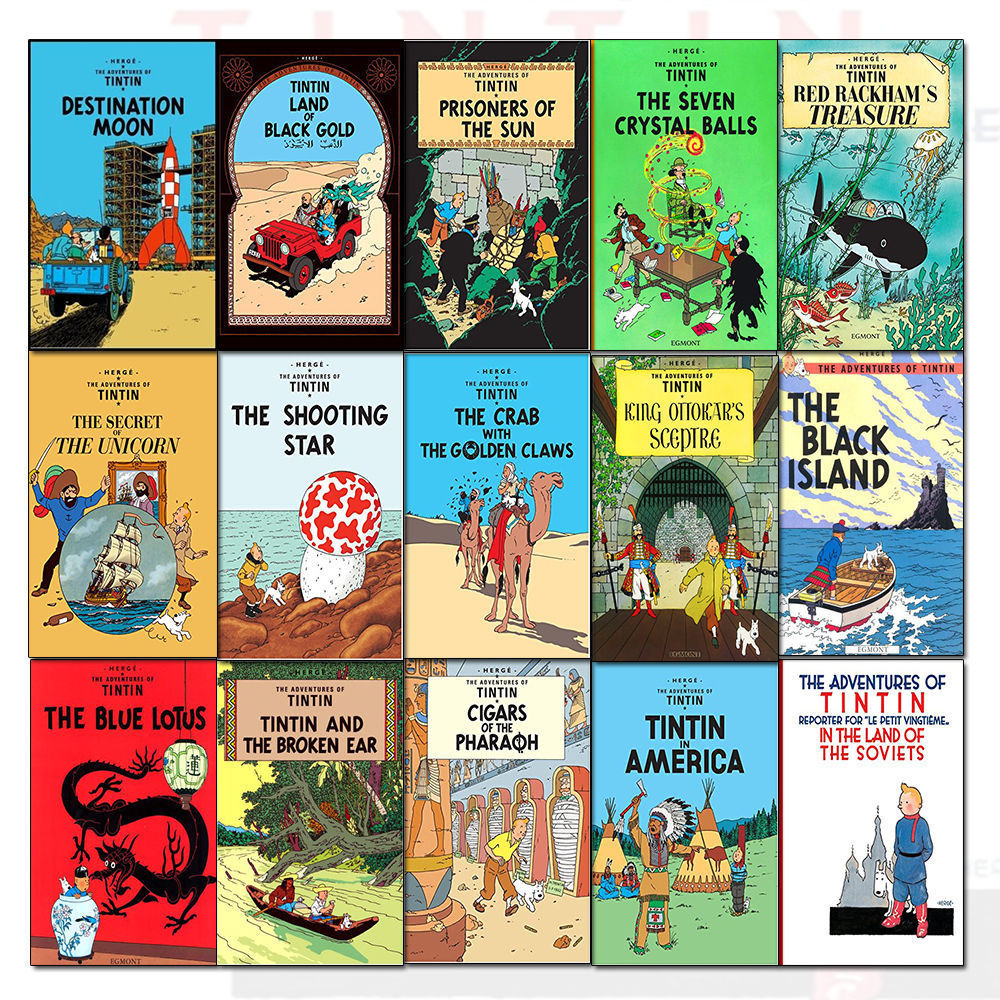 Tintin Book Covers