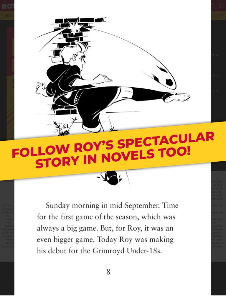 Roy of the Rovers App Screen