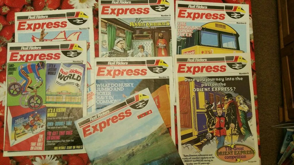 Rail Riders Express Magazines, Image via eBay