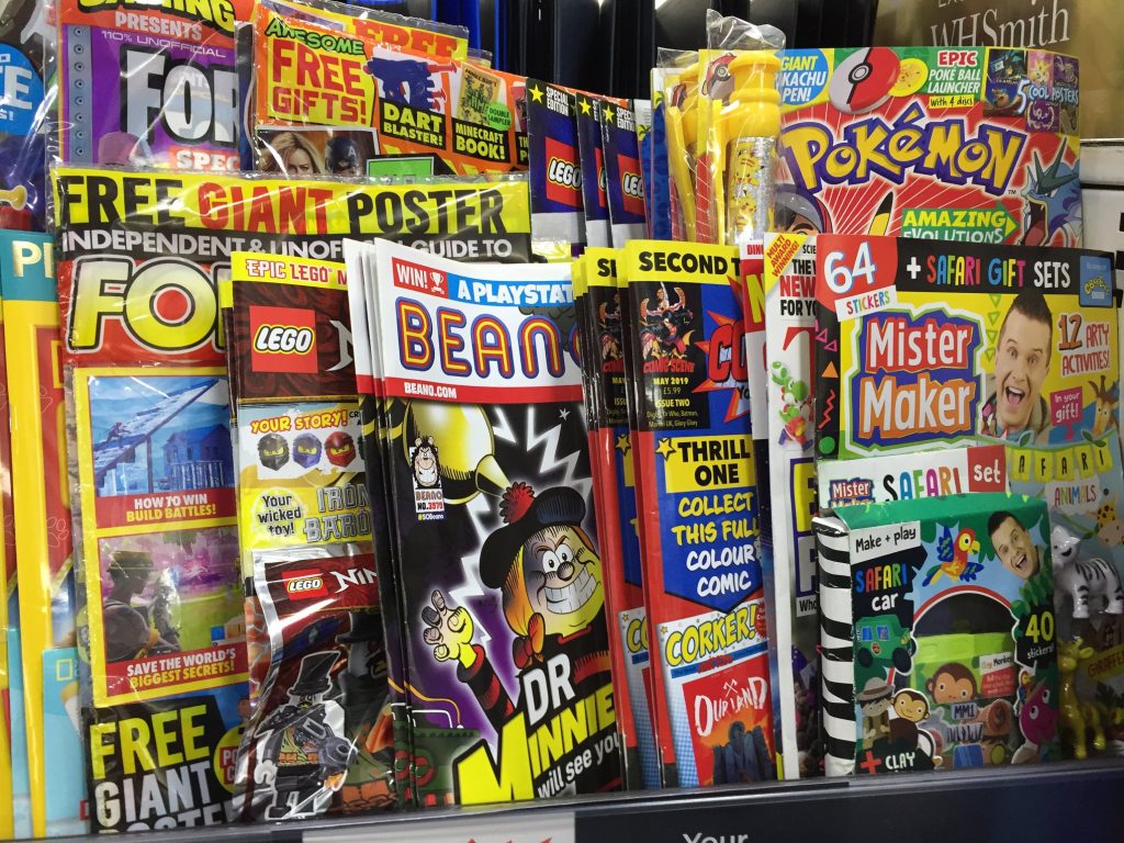 Wrongly racked: WHSmith Lancaster mis-racked Issue Two of Comic Scene in the children's comics and magazines shelving, when it should be in the area alongside INFINITY, SFX and Doctor Who Magazine where its target audience would be more likely to find it