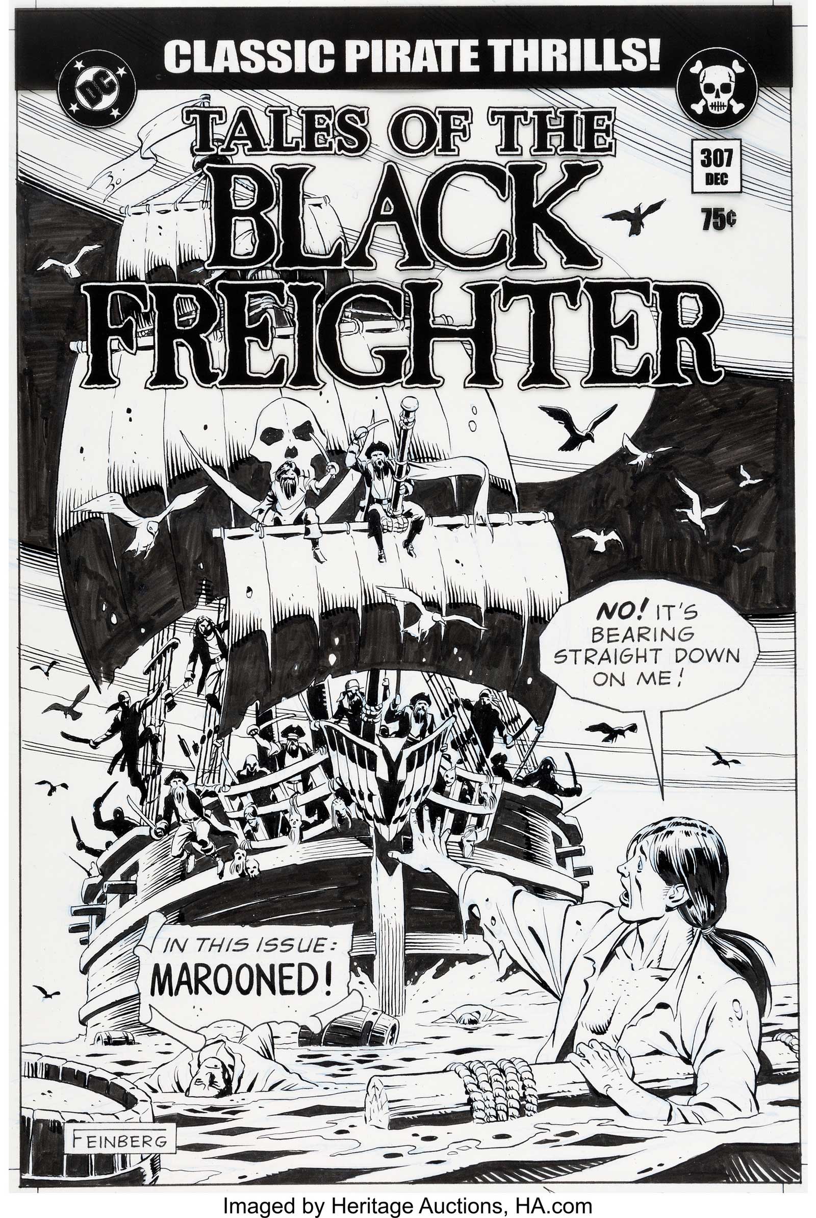 "Tales of the Black Freighter" Prop Comic Cover, by Dave Gibbons