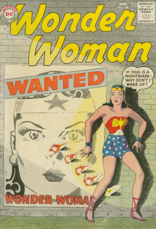 Wonder Woman Volume One #108 (1959), story written by Robert Kanigher, penciled by Ross Andru, inked by Mike Esposito