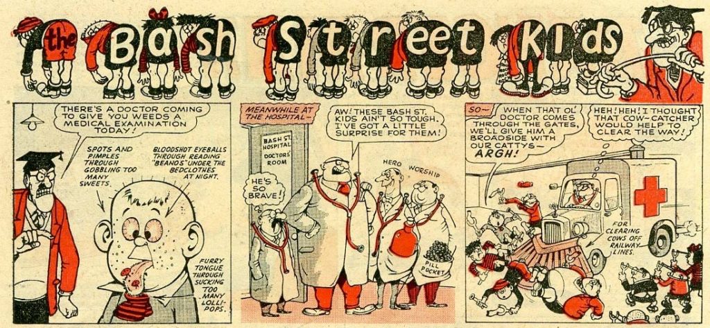 Art from "The Bash Street Kids" by Leo, one of the great, long-running strips of the Beano, published by and © DC Thomson