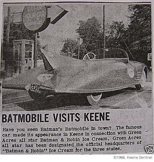 Batmobile visits Keene