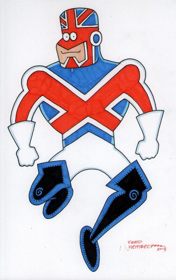 Captain Britain by Fred Hembeck 