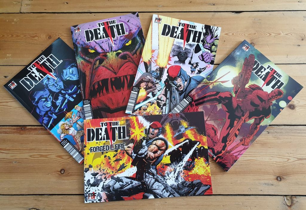 To the Death #1 plus variant covers