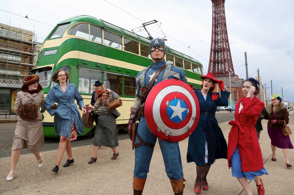 Captain America arrives in Blackpool. Image: Madame Tussauds Blackpool