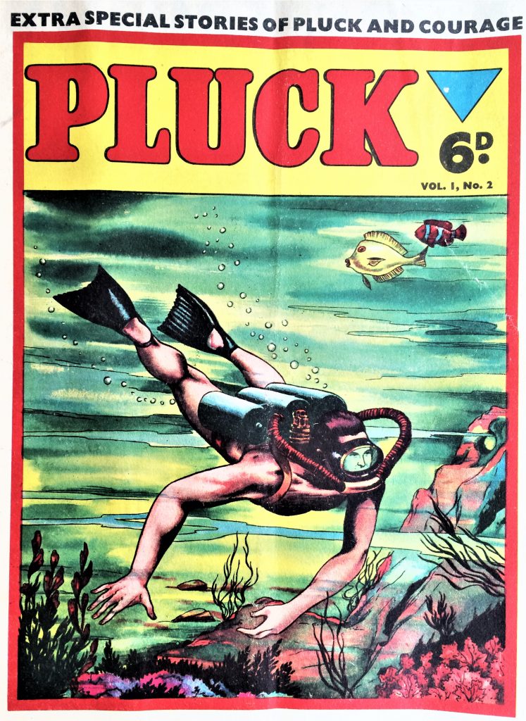 Pluck #2 - 1956 - cover believed to be by Mick Anglo