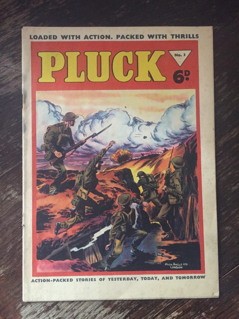 Pluck #3 - 1956 - cover believed to be by Mick Anglo