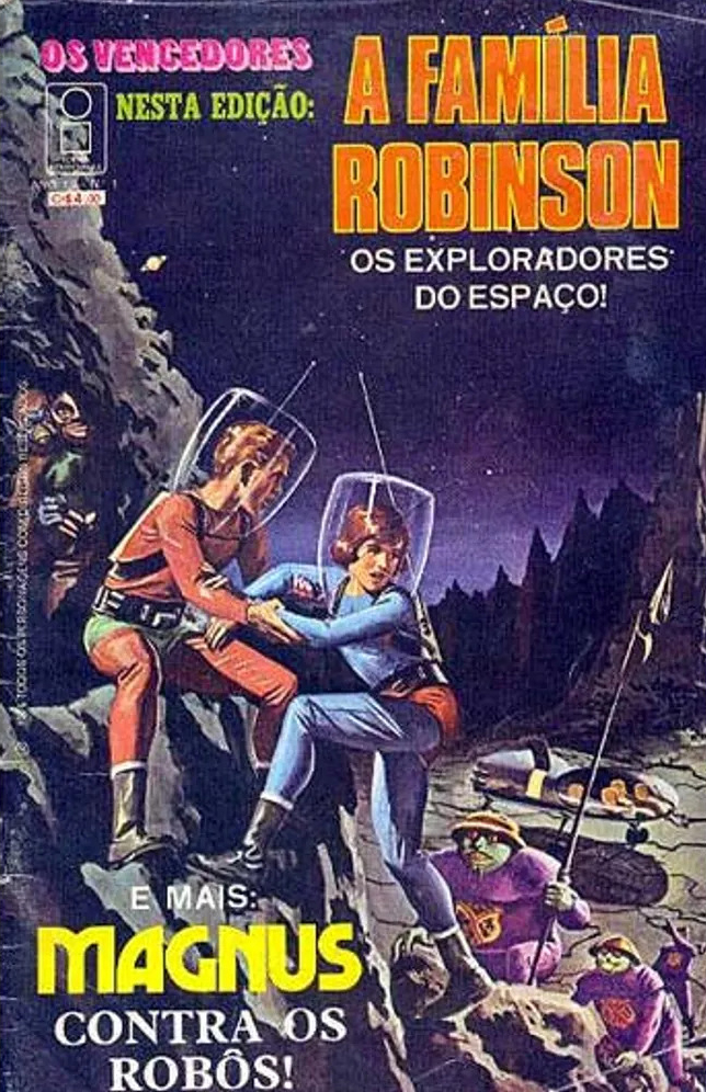 Os Vencedores - A Familia Robinson #1, published in Brazil in 1976