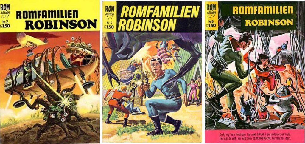 Some issues of Romserien published in Norway by Illustrerte Klassikere / Williams Forlag, which launched in 1967