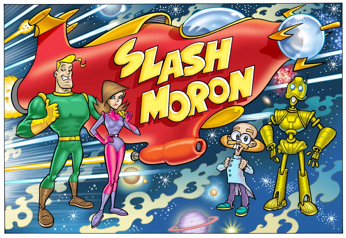 Slash Moron Limited Edition Graphic Novel - Cover