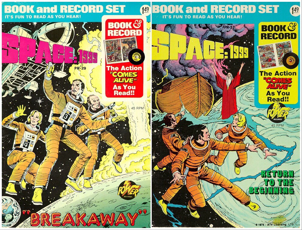 Space: 1999 Book and Record Set Montage - Power Records, 1976