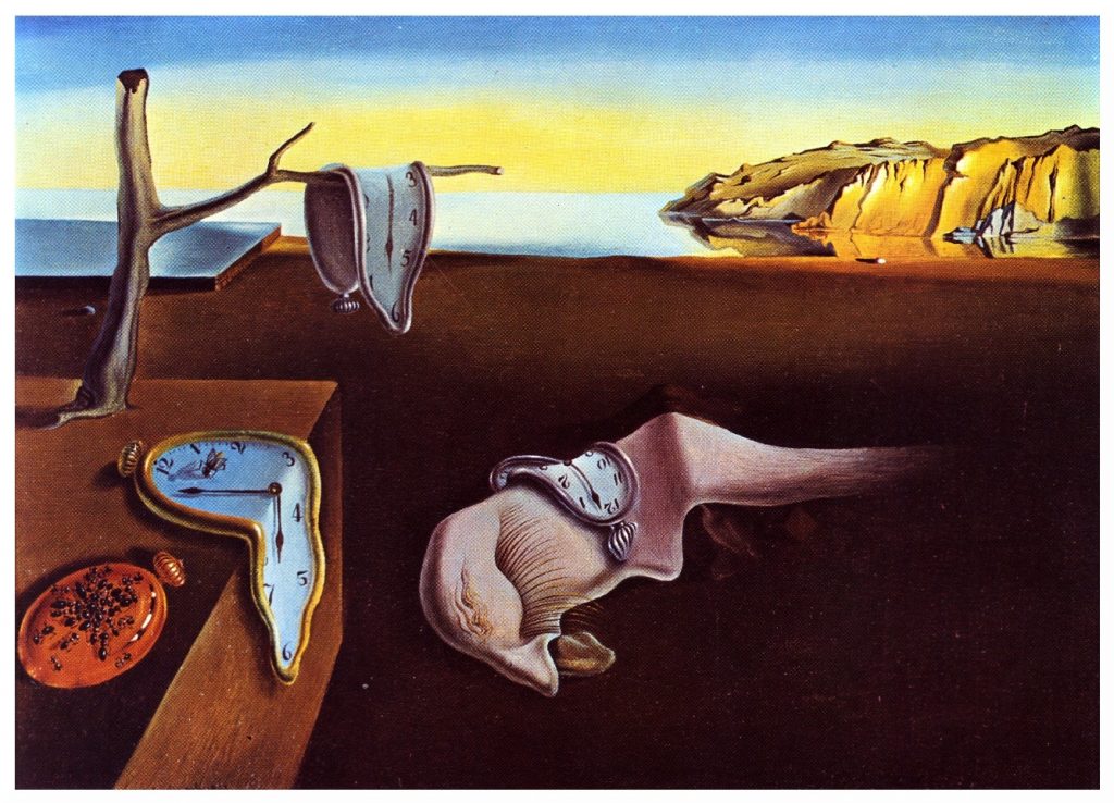 “La persistance de la mémoire” (The persistence of memory) by Salvador Dali (1931), held by the New York Museum of Modern Art