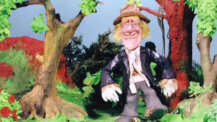 A scene from the animated Worzel Gummidge pilot, created by Maurice Pooley in the 1990s