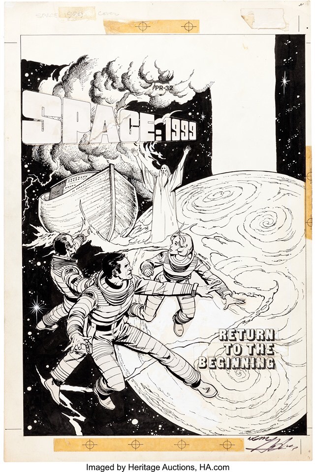 Dick Giordano and Neal Adams Studio Space: 1999 #PR32 Front and Back Cover Original Art and "Book and Record" Set 