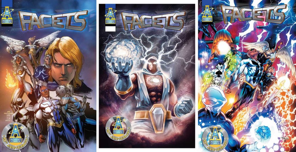 Facets will offer multiple covers including an Andy Smith Variant Spot UV Hardcover, a Netho Diaz Metal Cover and a Limited Trinity Extended Edition