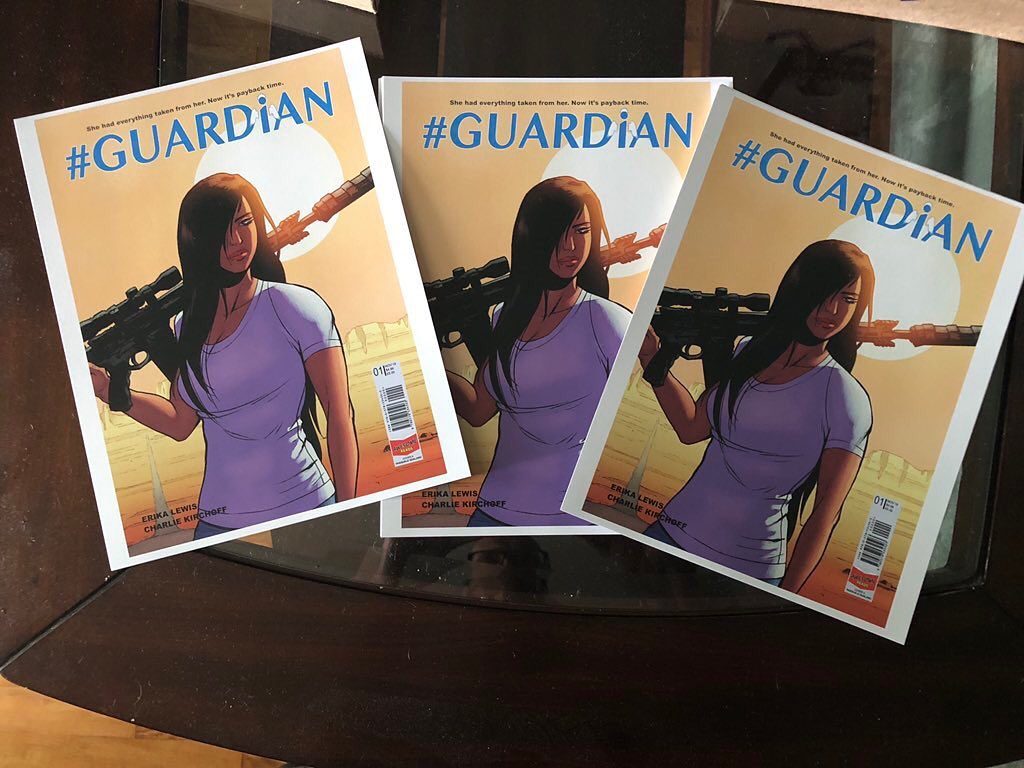 Erika Lewis revealed the cover of Guardian on Instagram recently