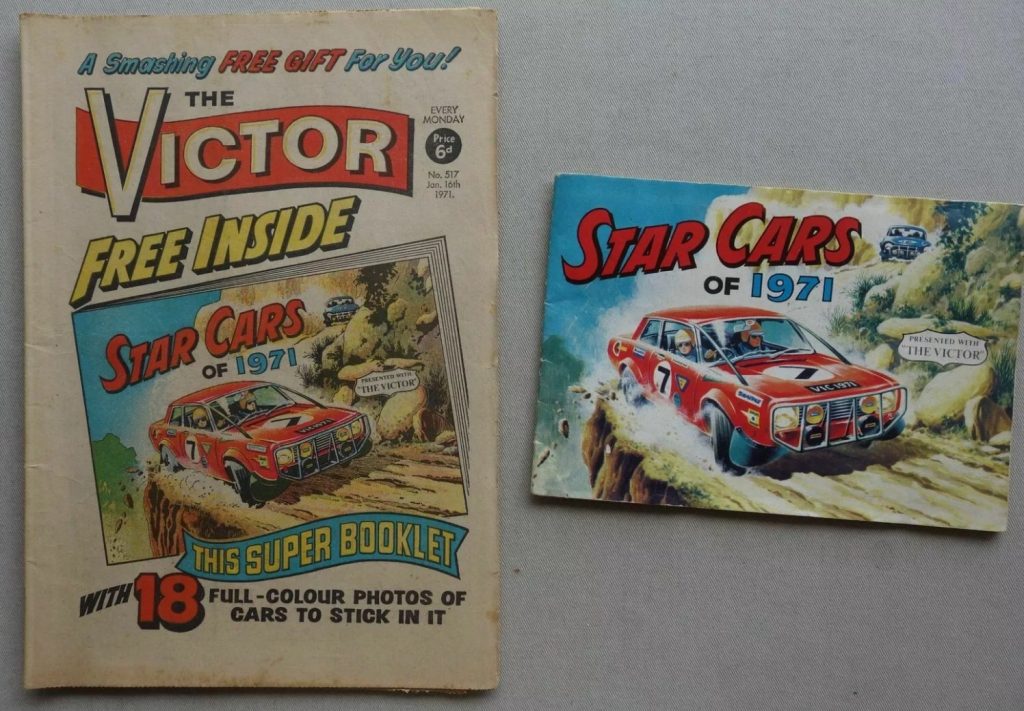 Victor Issue 517 - cover dated 16th January 1971, with Star Cars free gift