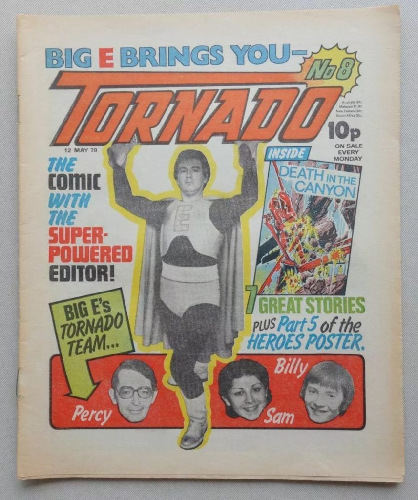 Tornado Issue 8 - and yes, that is artist Dave Gibbons on the cover, dressed as a superhero!