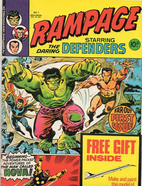 Rampage #1 from Marvel UK, launched in October 1977