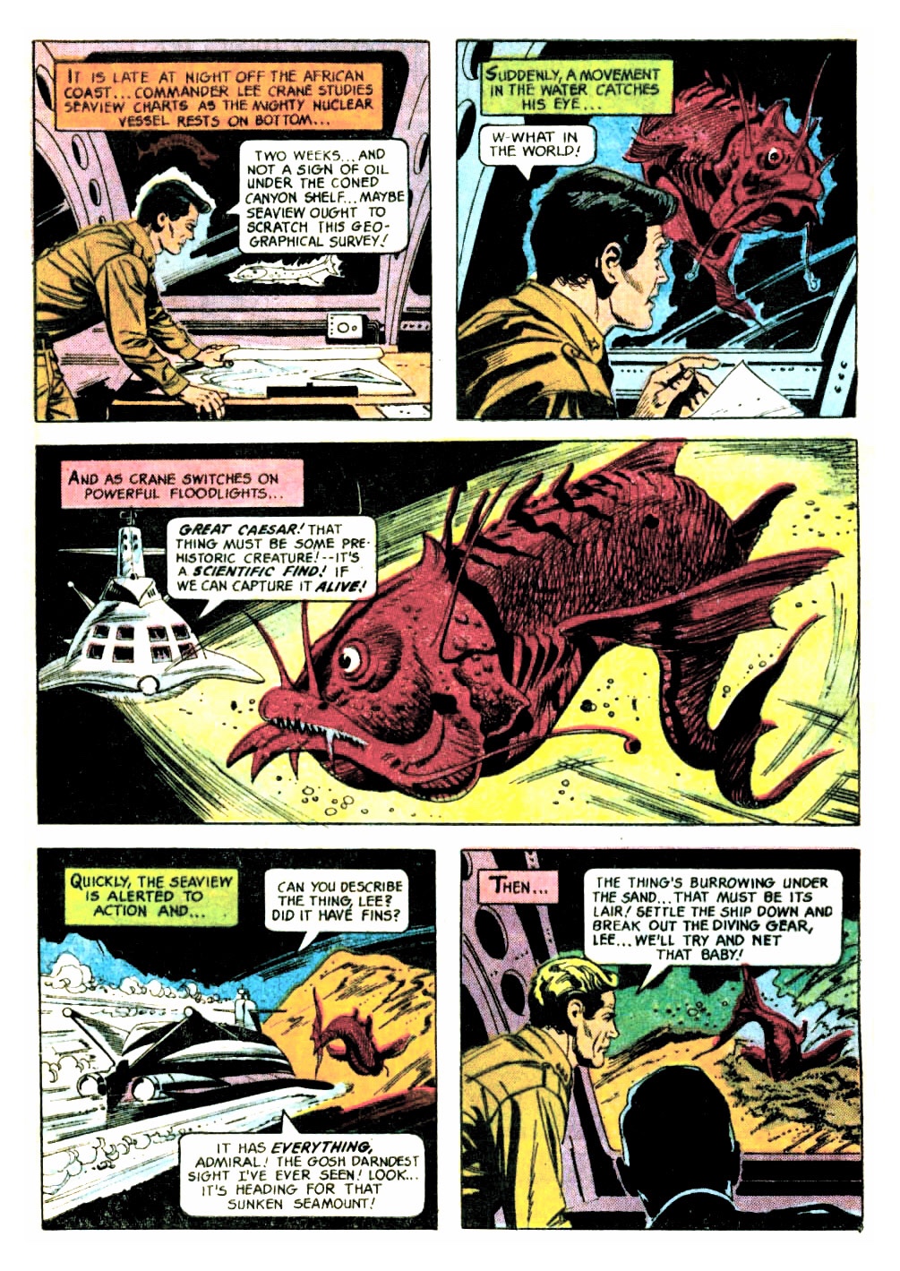 A page from Gold Key’s Voyage to the Bottom of the Sea #5 - art by Alberto Giolitti 