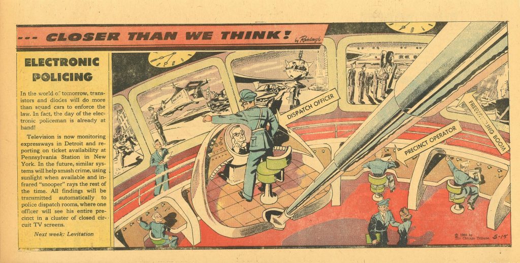 "Closer Than We Think!" by Arthur Radebaugh - Electronic Policing